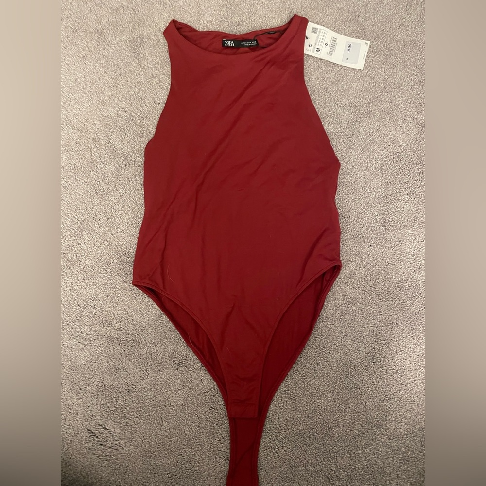 high neck zara bodysuit